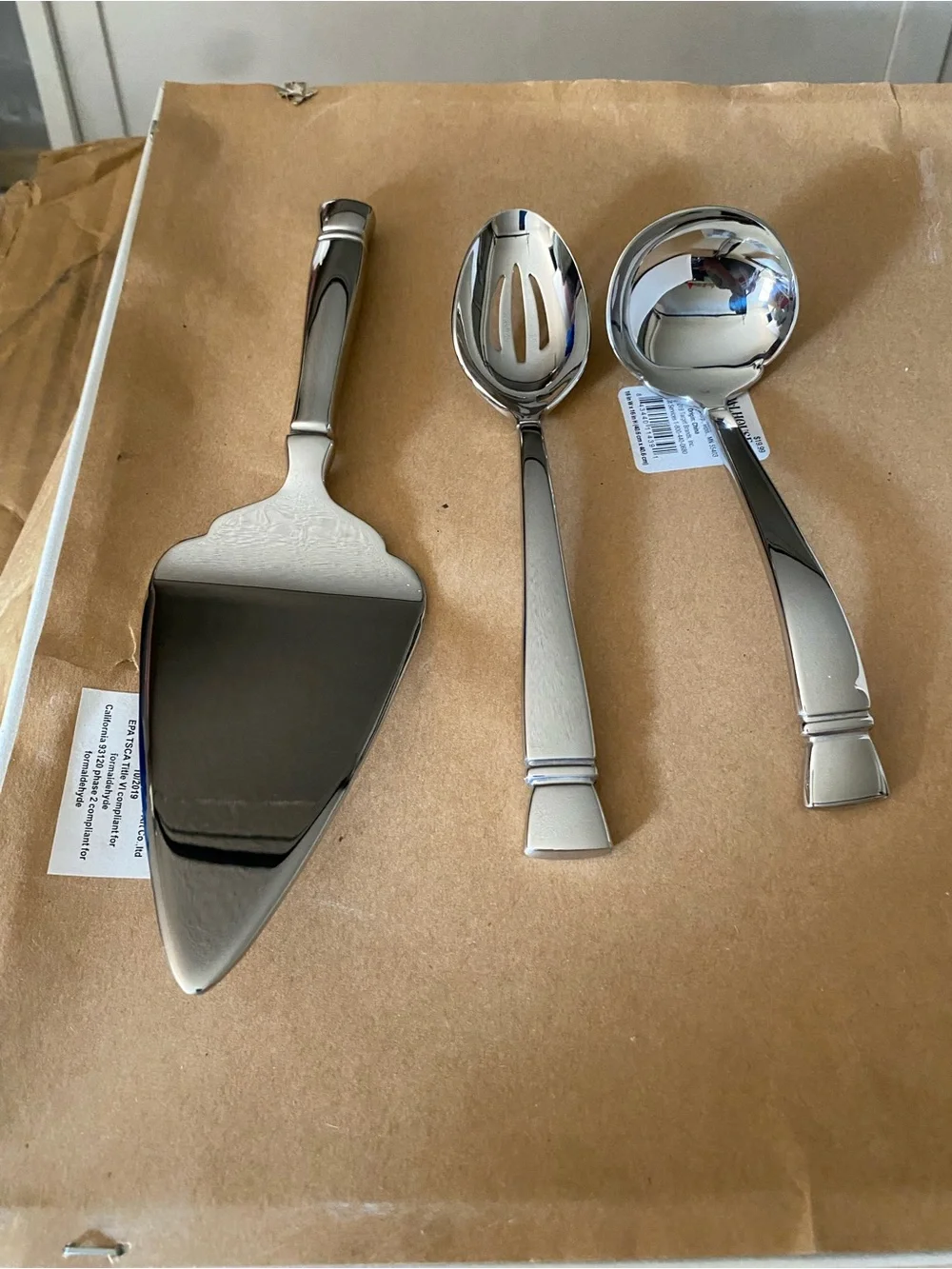 Vera Wang Wedgwood Cabochon Silver Serving Set